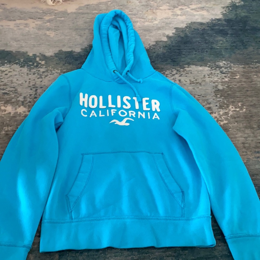 Blue Hollister hoodie